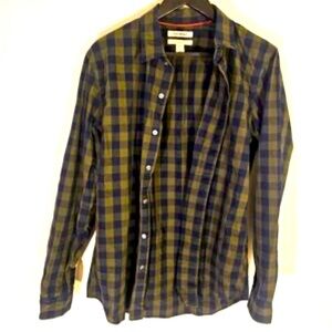 Goodthreads | Blue and Green Casual Button Down poplin Shirt